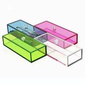Rectangle acrylic box with lid