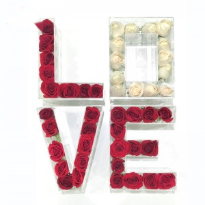 L O V E Acrylic flower box