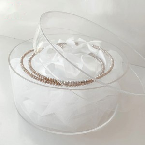 Round Acrylic Christening Box
