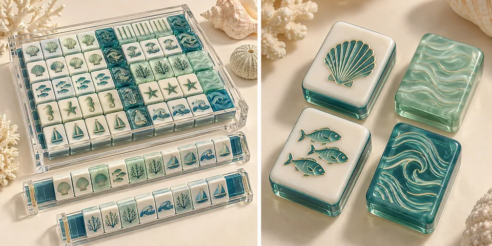 Ocean Adventure — generated concept rendering: collection overview and tile detail